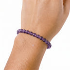 Natural Purple Fluorite Bracelet | The Stone of Spirit