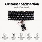 Natural African Ebony 108 Mala Beads Traditional Chinese Prayer Necklace (Artisanal Zen Edition)
