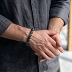 Natural Black Rutilated Quartz Bracelet: Unyielding Protection & Executive Power — Alpine Zone
