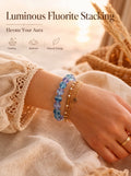 Premium Blue Fluorite Beaded Bracelet | Hand-Polished Natural Gemstone Jewelry for Clarity & Focus
