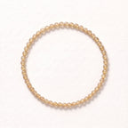 Natural Gold Rutilated Quartz Bead Bracelet, Radiant Vitality & Prosperous Flow Gemstone Jewelry