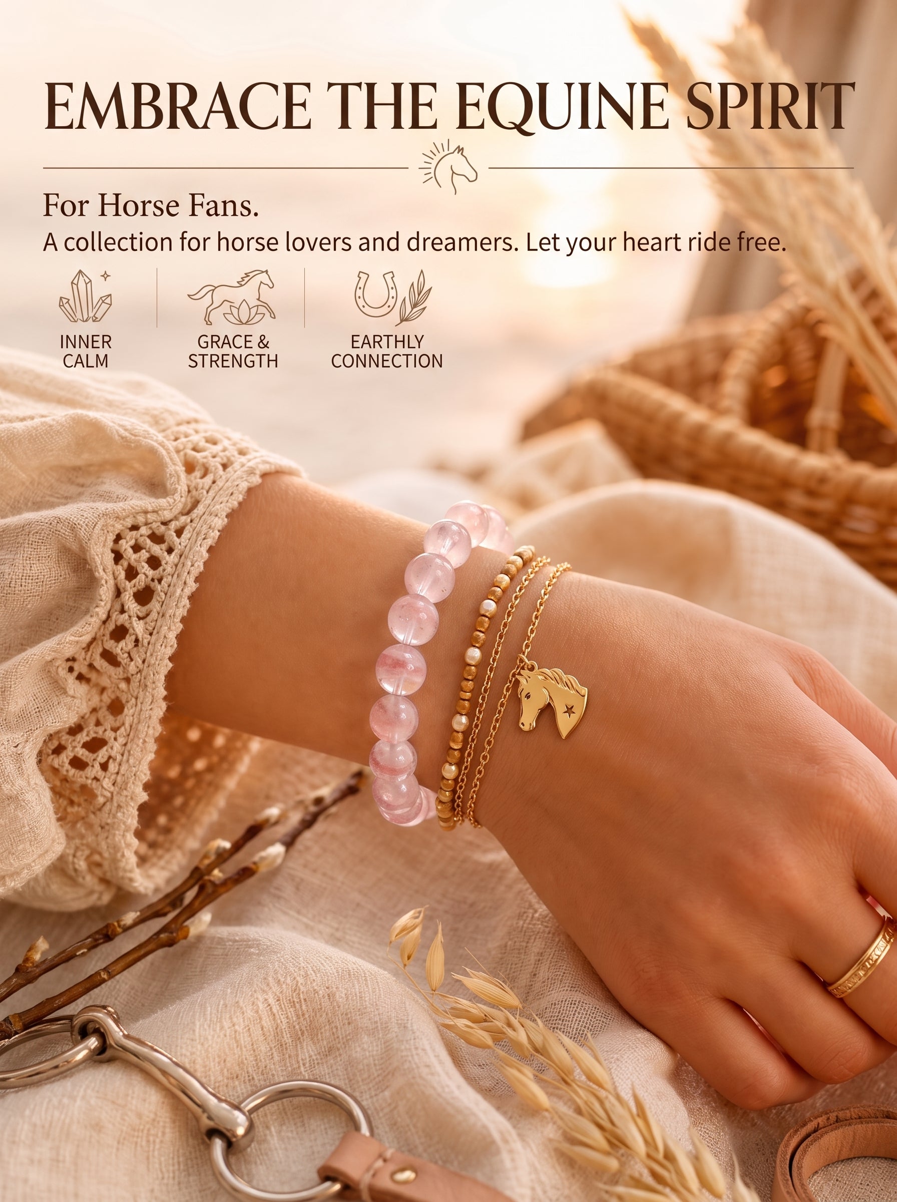 Premium Madagascar Rose Quartz Beaded Bracelet | Hand-Polished Natural Gemstone Jewelry for Elegance & Harmony