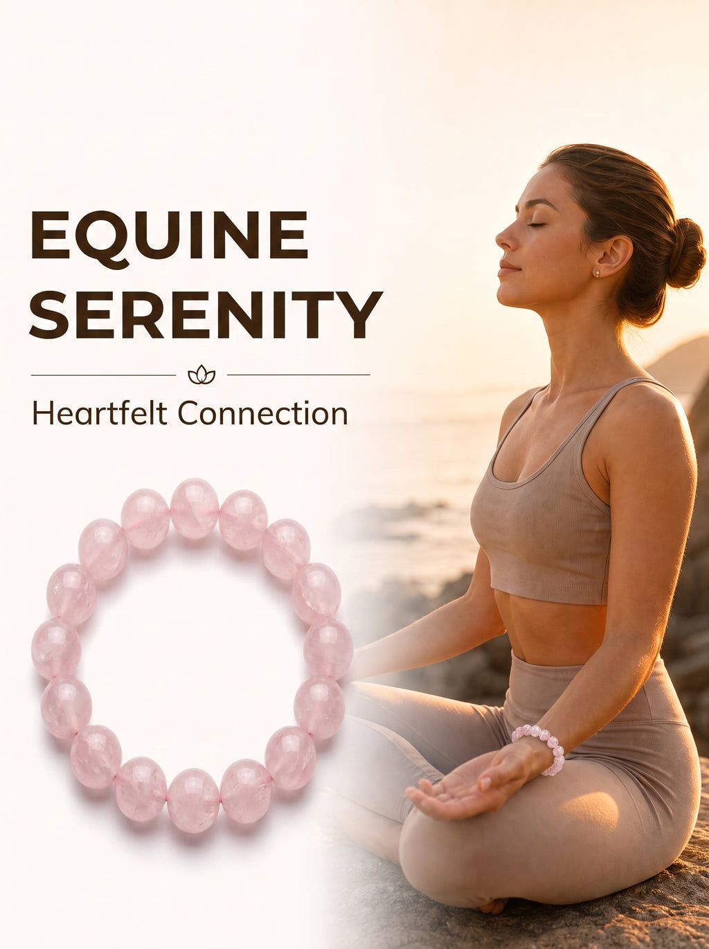 Premium Madagascar Rose Quartz Beaded Bracelet | Hand-Polished Natural Gemstone Jewelry for Elegance & Harmony
