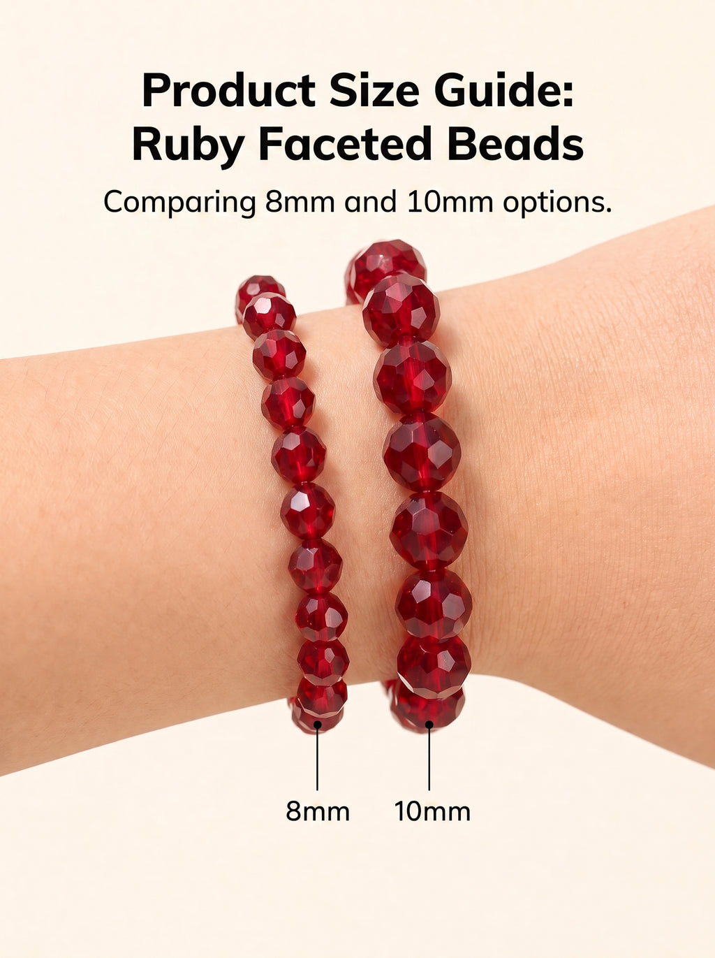 Premium Red Fire Quartz Beaded Bracelet | Hand-Polished Natural Gemstone Jewelry for Abundance & Passion