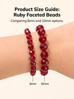 Premium Red Fire Quartz Beaded Bracelet | Hand-Polished Natural Gemstone Jewelry for Abundance & Passion