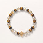 Natural Golden Quartz Tower Pyramid Bead Bracelet, Radiant Vitality & Prosperous Flow Gemstone Jewelry