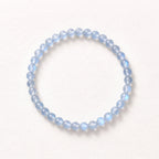 Natural Blue Moonstone Bead Bracelet, Serene Grace & Harmonious Flow Gemstone Jewelry