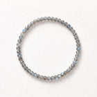 Natural Grey Moonstone Bead Bracelet, Serene Grace & Harmonious Flow Gemstone Jewelry