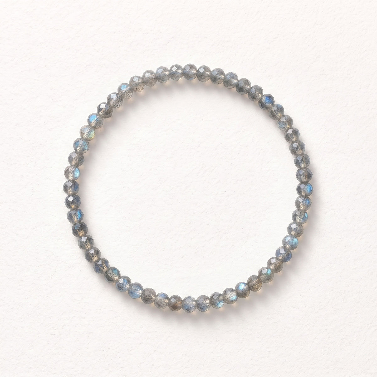 Natural Grey Moonstone Bead Bracelet, Serene Grace & Harmonious Flow Gemstone Jewelry