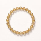 Natural Gold Rutilated Quartz Bracelet: Sovereign Abundance & Magnetic Ambition — Himalayan Ridge