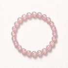 Natural Star Rose Quartz Bead Bracelet, Tender Affection & Harmonious Flow Gemstone Jewelry