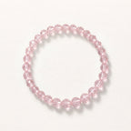 Natural Pink Pineapple Quartz Intuition & Heart Bracelet: Spiritual Serenity & Harmony — Gangdishé Peak
