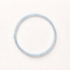 Natural Aquamarine Bead Bracelet, Serene Calm & Harmonious Flow Gemstone Jewelry