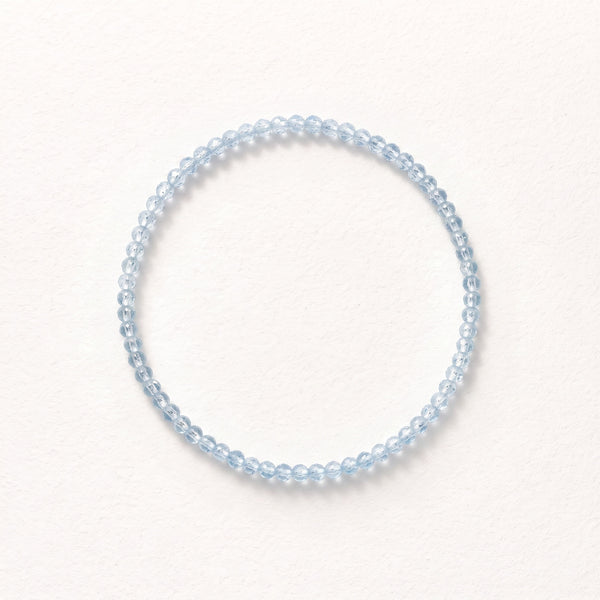 Natural Aquamarine Bracelet: Courage & Tranquil Communication — Gangdishé Peak