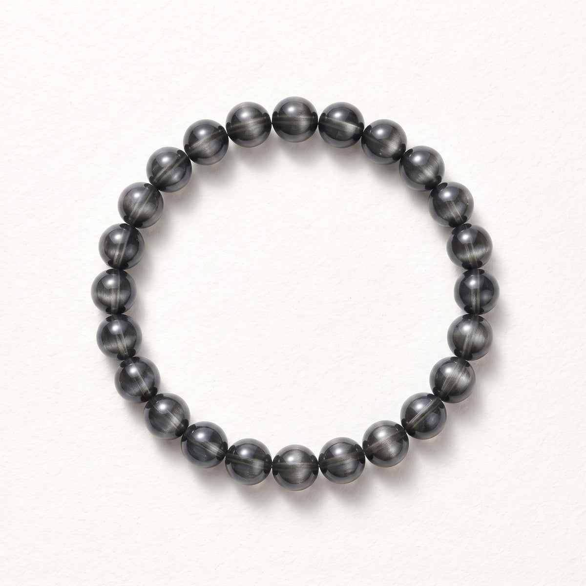 Natural Silver Sheen Obsidian Bracelet: Spiritual Protection & Intuition — Kailash Vein
