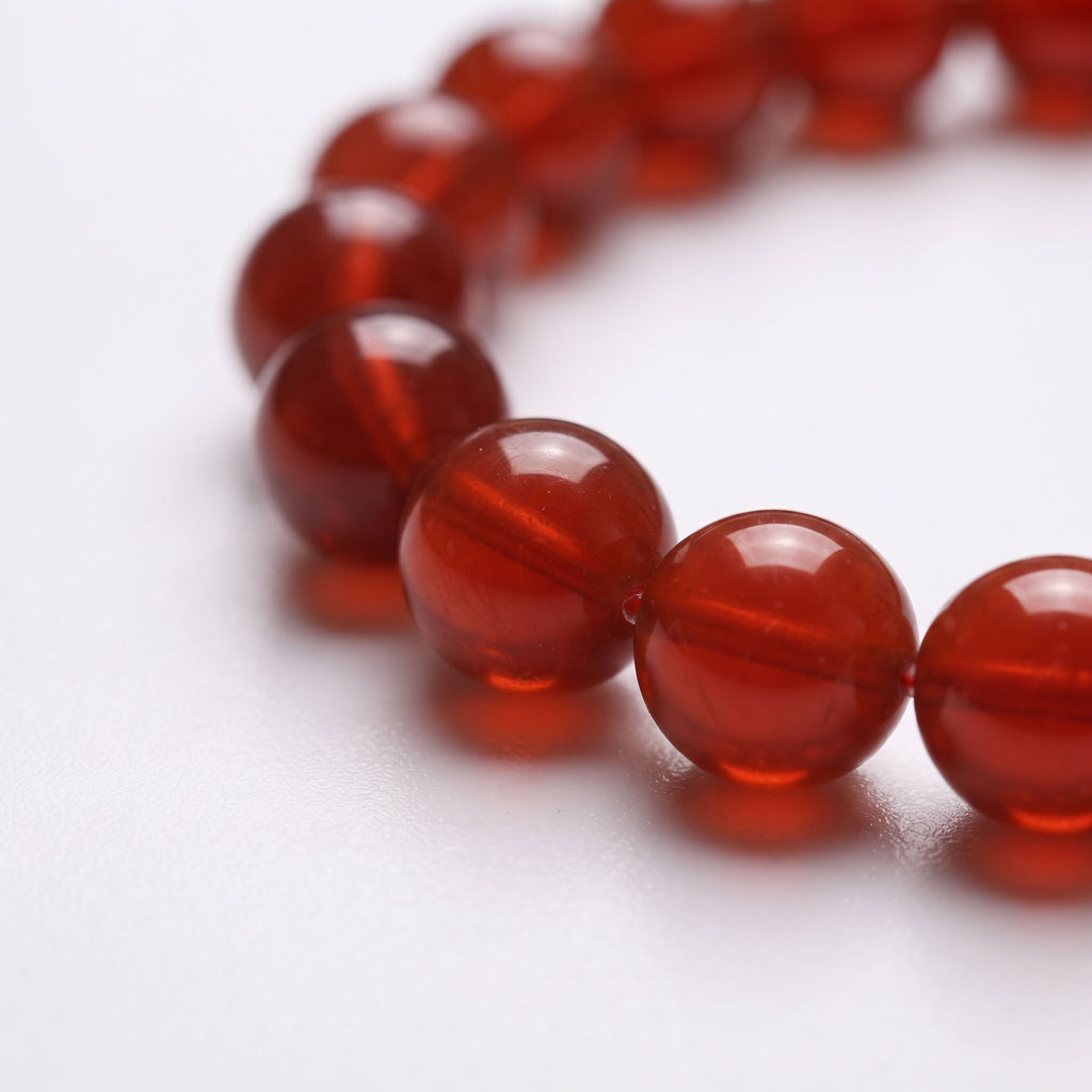 Natural Nanhong Agate Bracelet | The Gem of Good Fortune