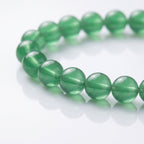 Natural Green Fluorite Bead Bracelet, Serene Calm & Harmonious Flow Gemstone Jewelry