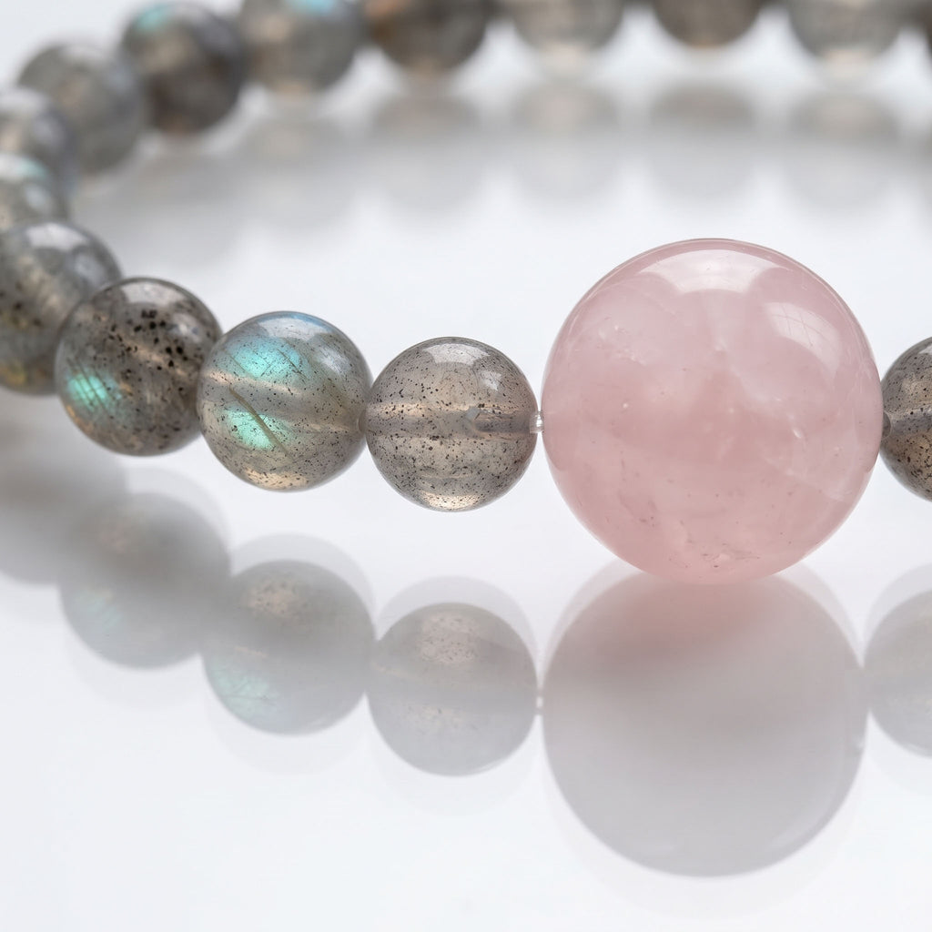 Grey Moonstone & Rose Quartz: Intuitive Insight & Compassionate Strength