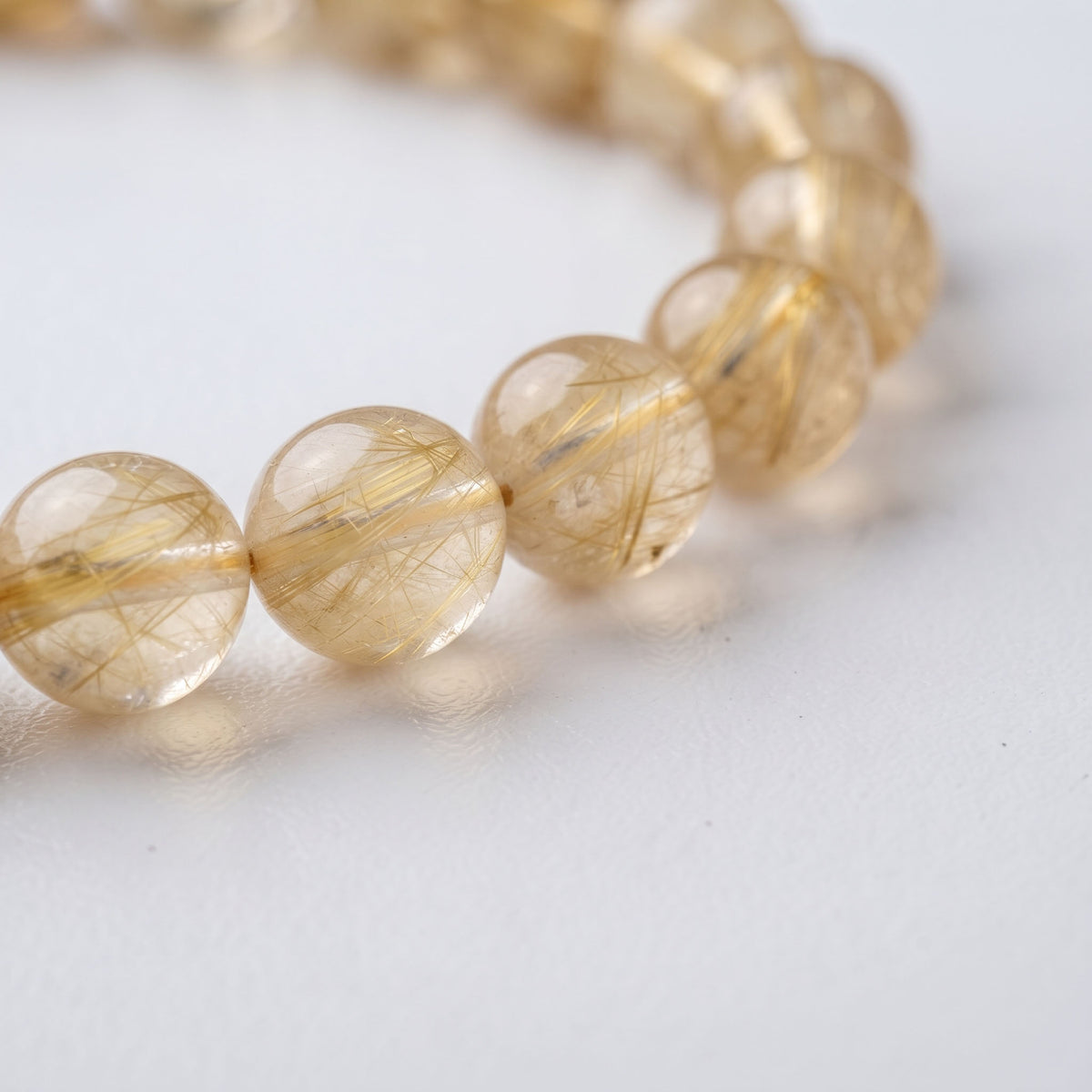 Natural Yellow Rabbit Hair Quartz Bracelet: The Stone of Warmth — Himalayan Ridge