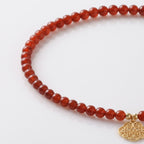 Vibrant Carnelian & Exquisite 24K Gold Filigree