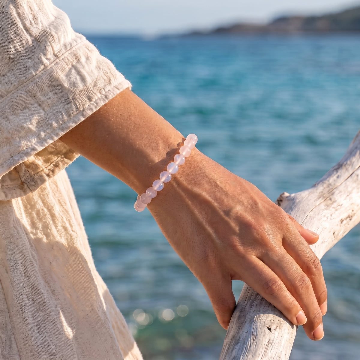Natural Peach Moonstone Bracelet: The Stone of Gentle Intuition — Himalayan Ridge