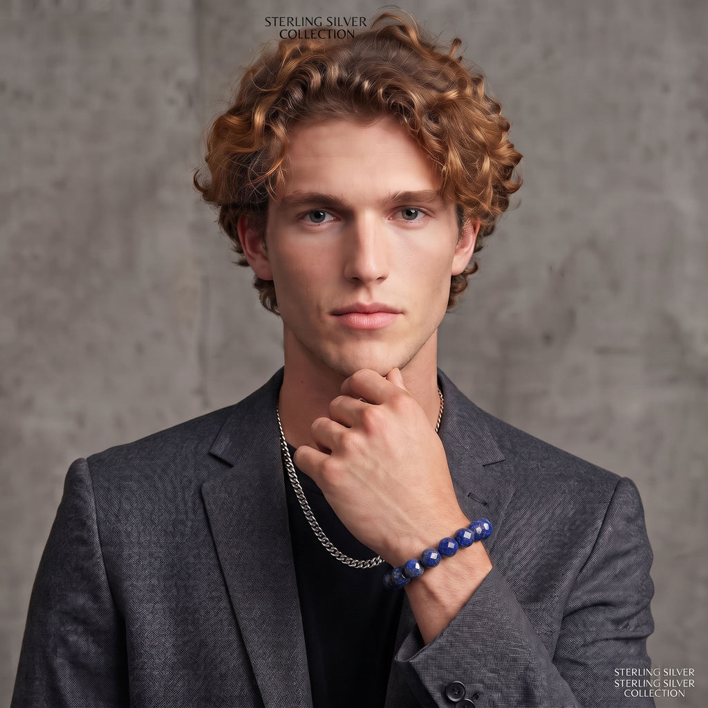 Natural Lapis Lazuli Bracelet: Wisdom & Meditation — Alpine Zone