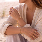Natural Citrine Bead Bracelet, Radiant Vitality & Warm Balance Gemstone Jewelry
