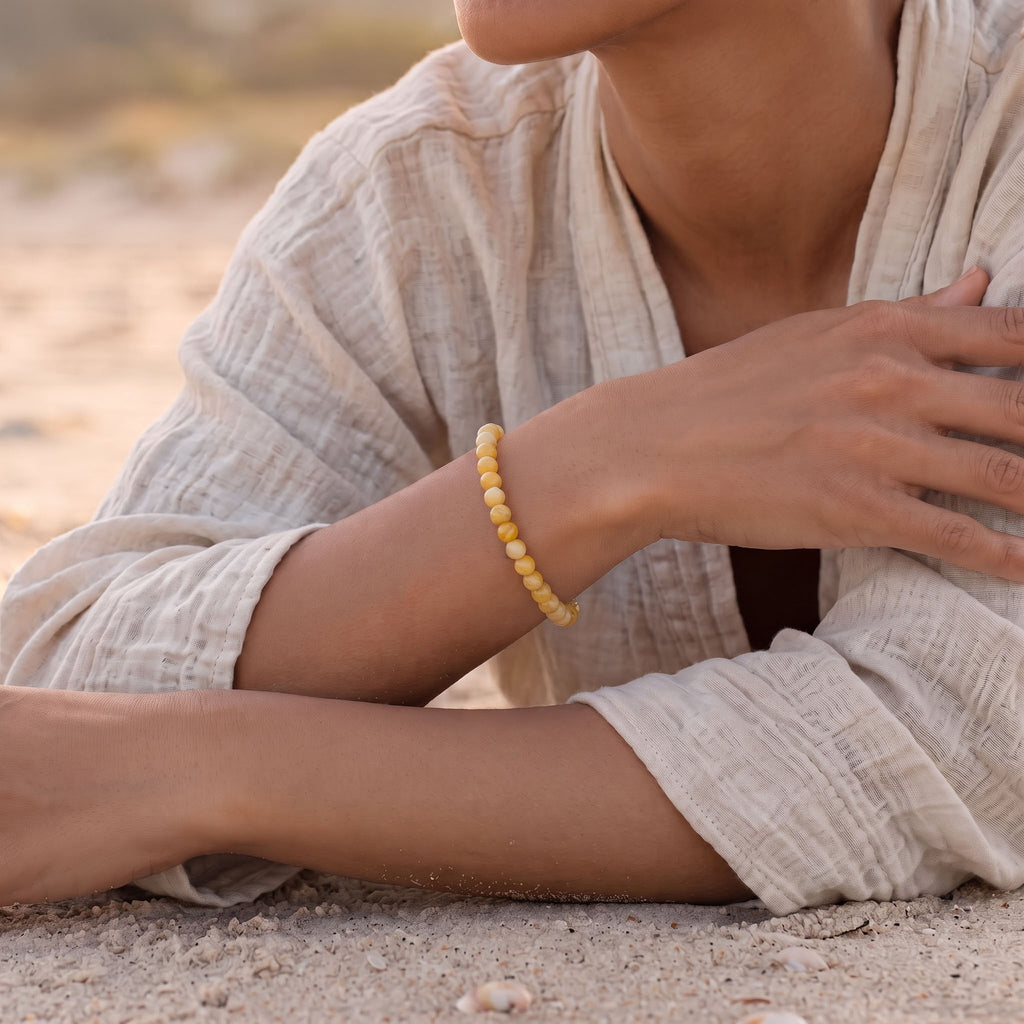 Honey Beeswax Amber: Ancient Warmth & Golden Vitality