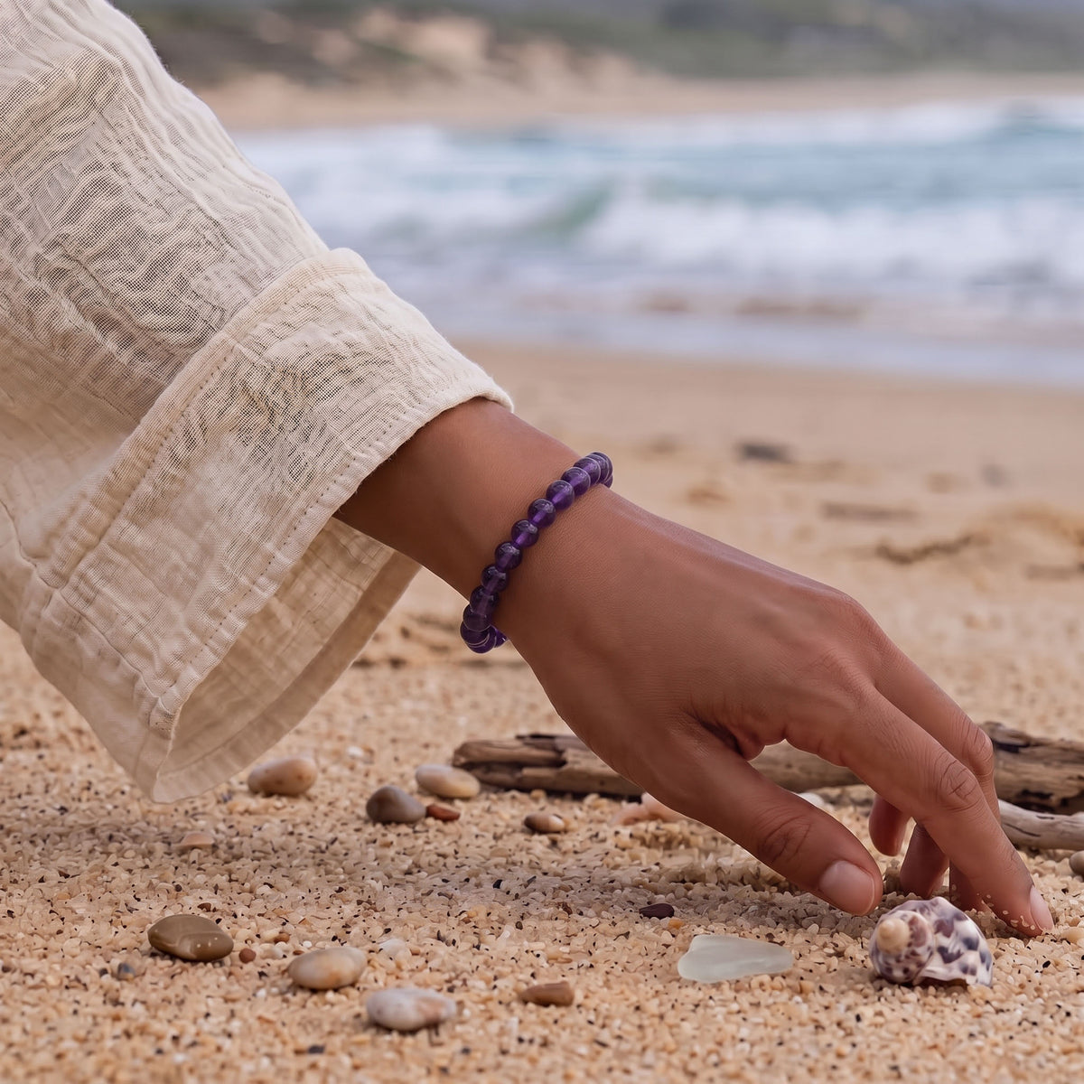 Natural Purple Fluorite Bracelet: The Stone of Spirit — Alpine Zone