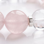 Soft Rose Quartz & Clear Quartz: Gentle Love & Inner Clarity