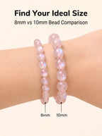 Premium Peach Moonstone Beaded Bracelet | Hand-Polished Natural Gemstone Jewelry for Inner Peace & Grace