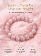 Premium Peach Moonstone Beaded Bracelet | Hand-Polished Natural Gemstone Jewelry for Inner Peace & Grace