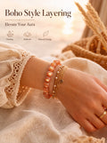 Premium Sunstone Beaded Bracelet | Hand-Polished Natural Gemstone Jewelry for Energy & Confidence