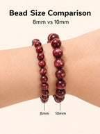 Premium Red Lepidolite Beaded Bracelet | Hand-Polished Natural Gemstone Jewelry for Love & Harmony