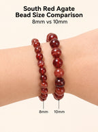 Premium Nanhong Agate Beaded Bracelet | Hand-Polished Natural Gemstone Jewelry for Elegance & Harmony