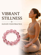 Premium Rose Quartz Beaded Bracelet | Hand-Polished Natural Gemstone Jewelry for Self-Love & Harmony