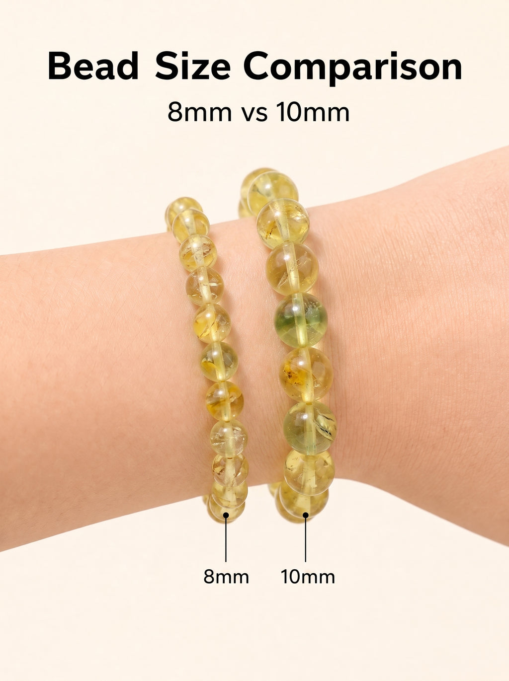 Premium Yellow Fluorite Beaded Bracelet | Hand-Polished Natural Gemstone Jewelry for Abundance & Focus