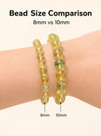 Premium Yellow Fluorite Beaded Bracelet | Hand-Polished Natural Gemstone Jewelry for Abundance & Focus