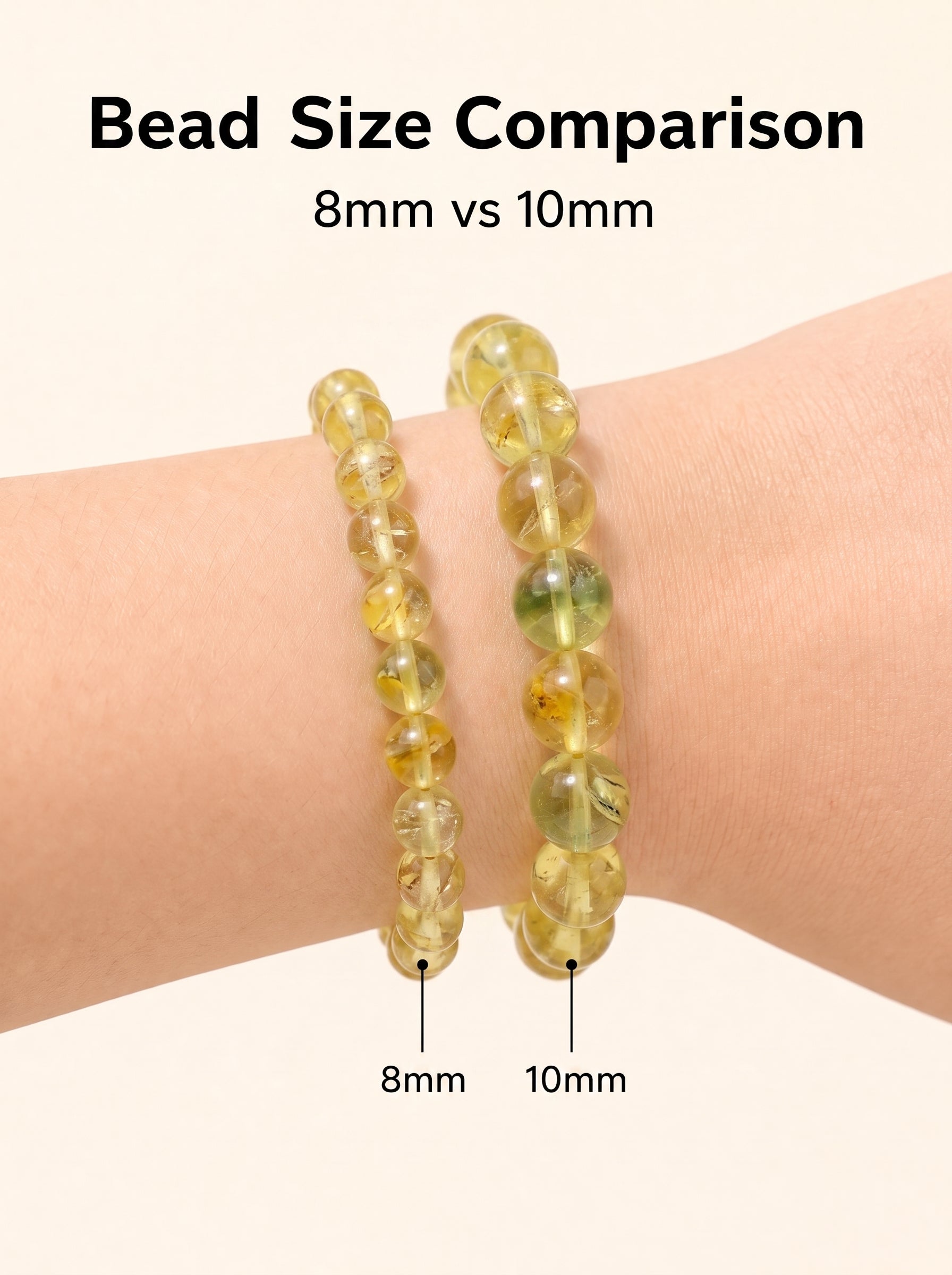 Premium Yellow Fluorite Beaded Bracelet | Hand-Polished Natural Gemstone Jewelry for Abundance & Focus