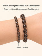 Premium Smoky Quartz Beaded Bracelet | Hand-Polished Natural Gemstone Jewelry for Mindfulness & Clarity