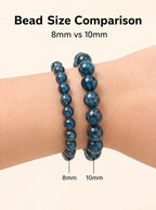 Premium Indicolite Blue Tourmaline Bracelet | Hand-Polished Natural Gemstone Jewelry for Wisdom & Confidence