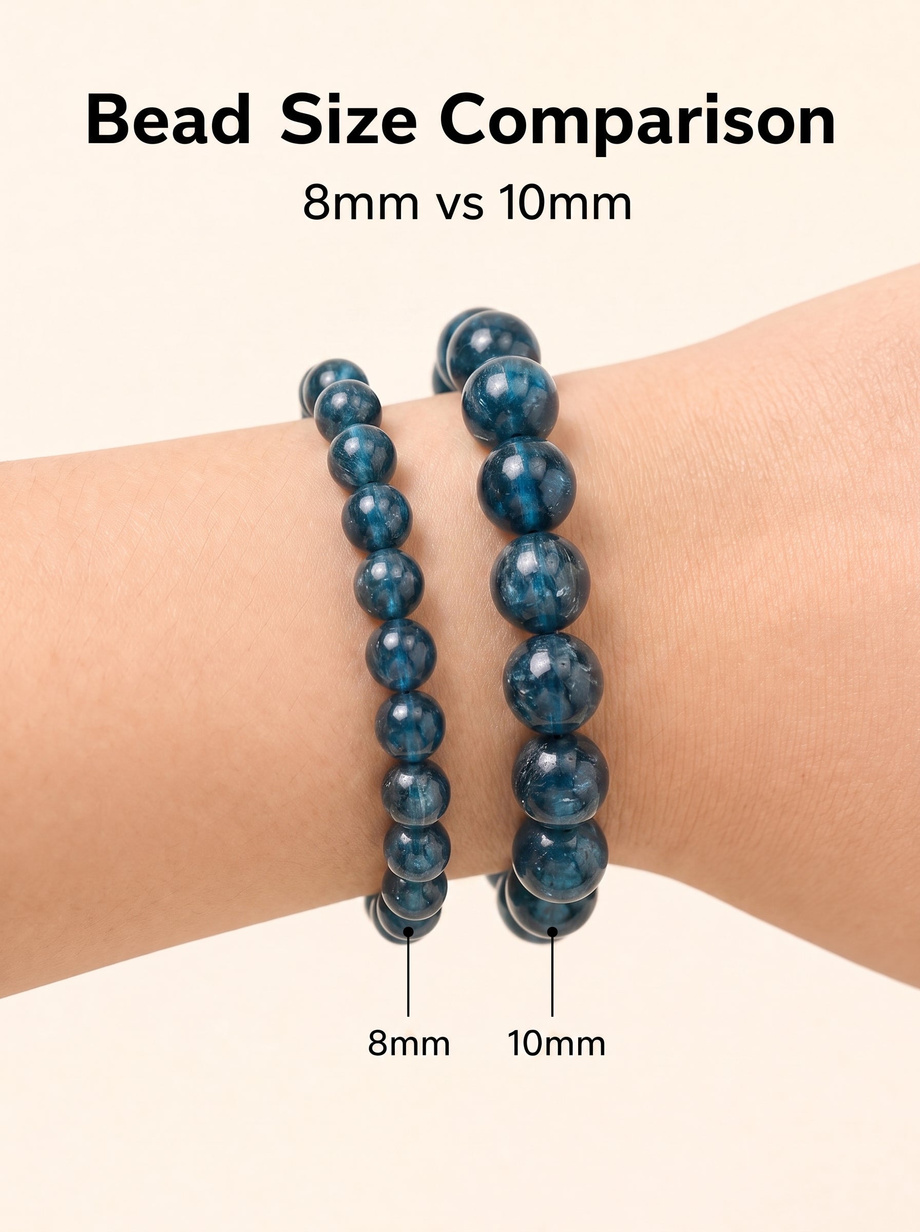 Premium Indicolite Blue Tourmaline Bracelet | Hand-Polished Natural Gemstone Jewelry for Wisdom & Confidence