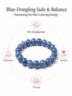 Premium Blue Aventurine Beaded Bracelet | Hand-Polished Natural Gemstone Jewelry for Inner Peace & Focus