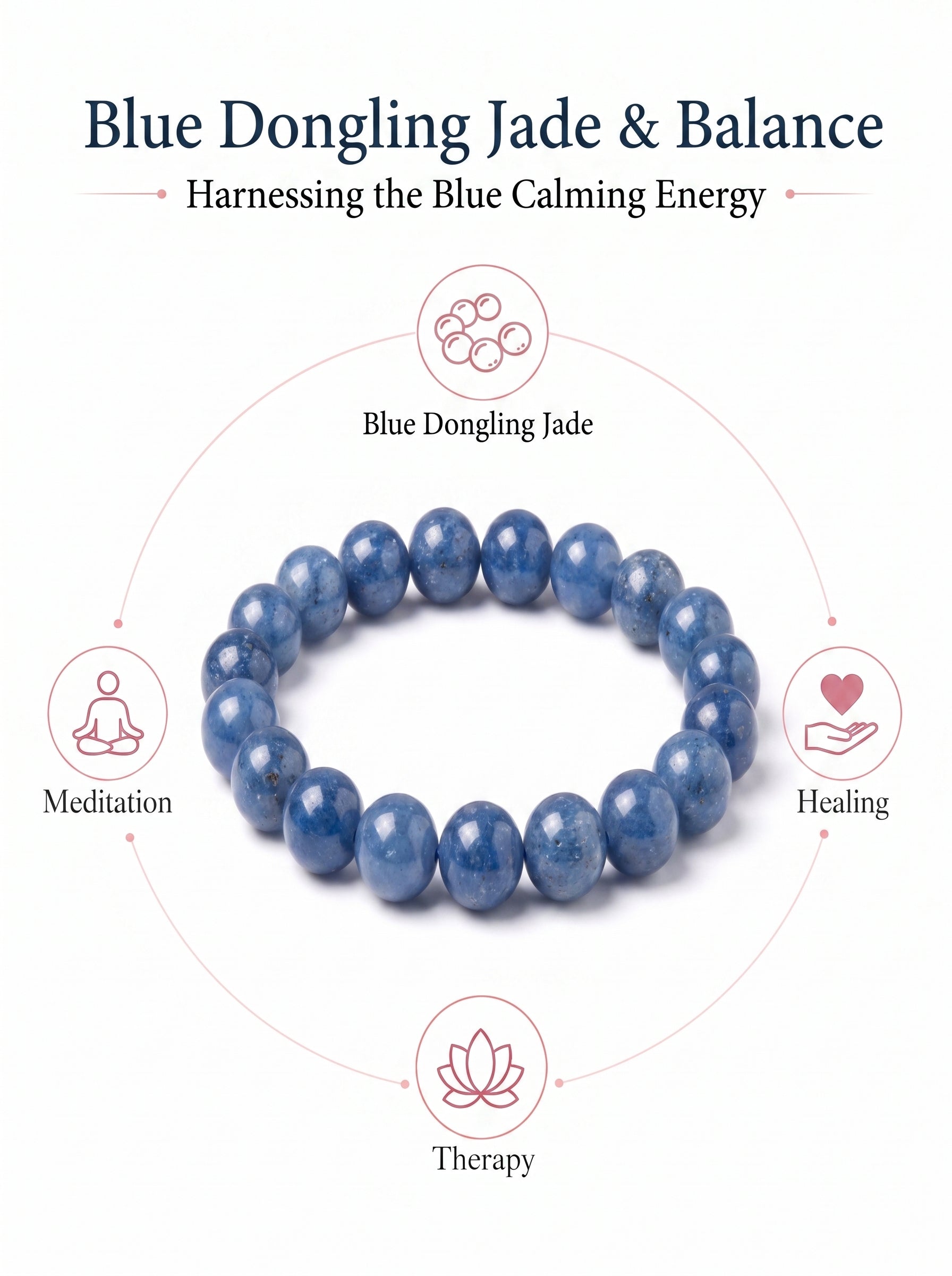 Premium Blue Aventurine Beaded Bracelet | Hand-Polished Natural Gemstone Jewelry for Inner Peace & Focus