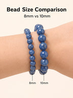 Premium Blue Aventurine Beaded Bracelet | Hand-Polished Natural Gemstone Jewelry for Inner Peace & Focus