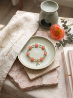 "Seek Blossom" Premium Natural Moss Agate & Phantom Quartz Bracelet: Heart & Throat Chakra Alignment, Wash Away Cognitive Fatigue & Manifest Executive Clarity