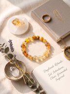 "Five Elements: Earth" Natural Citrine Bracelet: Stimulate Solar Plexus Abundance, Eradicate Scarcity Fear & Master Precision Investment