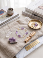 💛 The Solar Prism | Natural Lemon Quartz, Prehnite, Amethyst & Citrine Beaded Bracelet