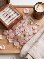 🤍🌸 The Resonance of Quiet Softness | Natural Clear Quartz & Pale Pink Hetian Jade Beaded Bracelet
