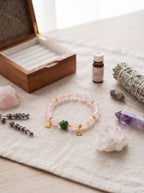 🤍🌸 The Resonance of Quiet Softness | Natural Clear Quartz & Pale Pink Hetian Jade Beaded Bracelet